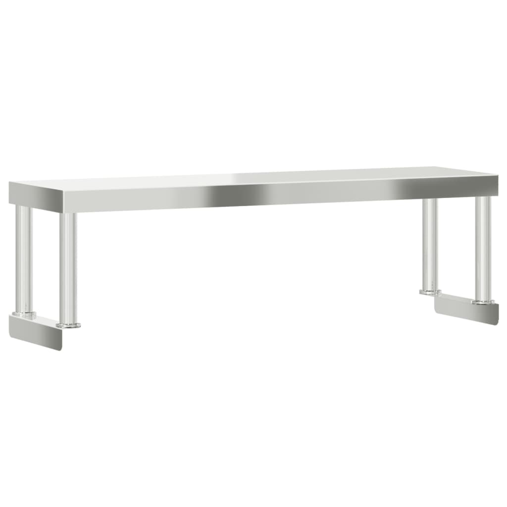 Ripiano per Tavolo da Lavoro 110x30x35 cm in Acciaio Inox - homemem39