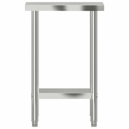 Tavolo da Lavoro da Cucina 55x30x85 cm in Acciaio Inossidabile