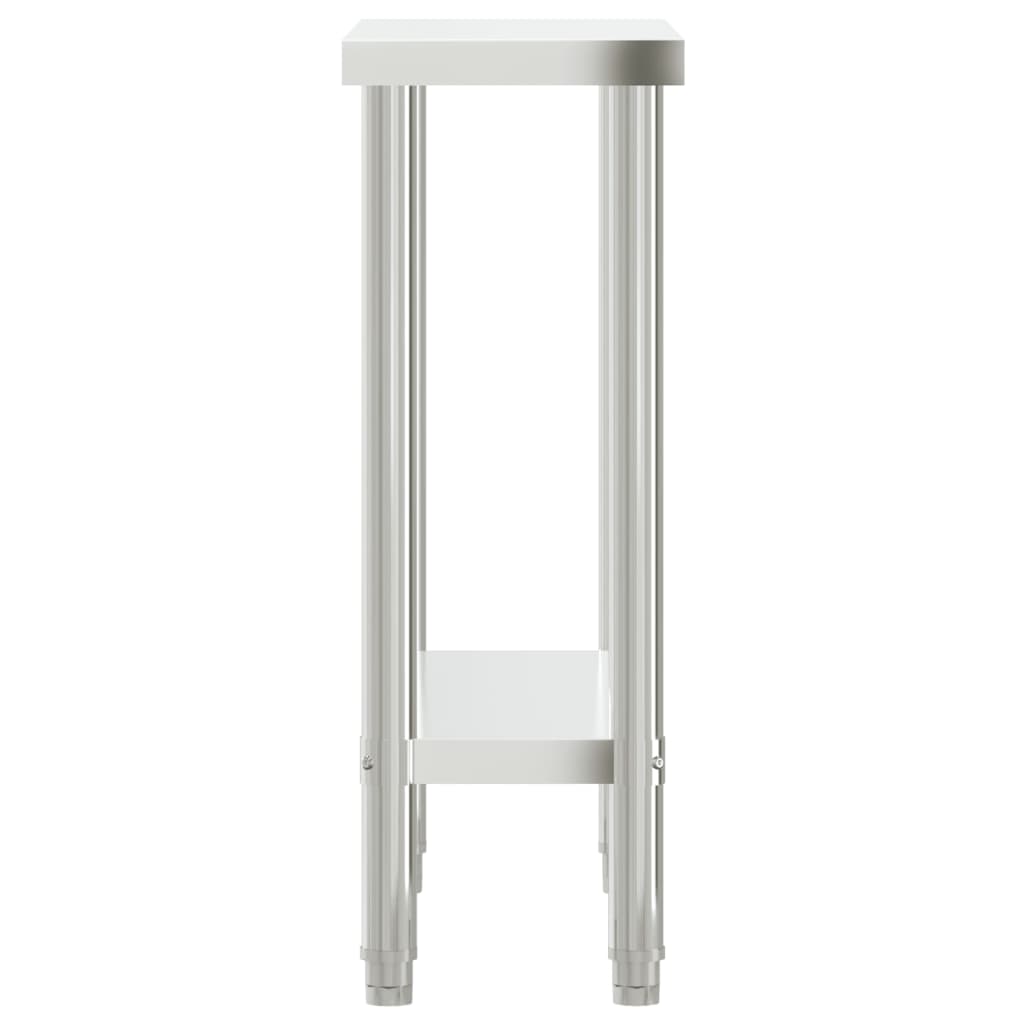 Tavolo da Lavoro da Cucina 82,5x30x85cm in Acciaio Inossidabile - homemem39