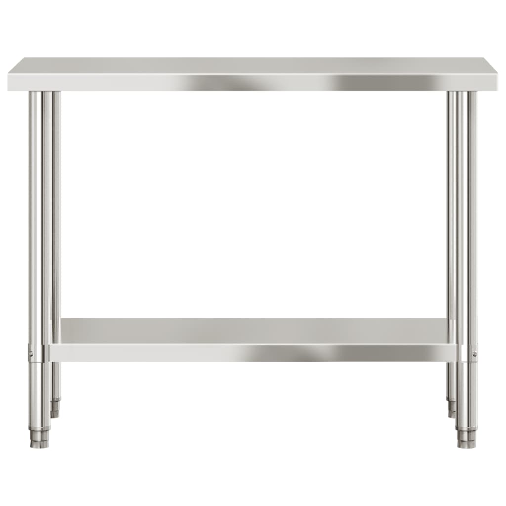 Tavolo da Lavoro da Cucina 110x55x85 cm in Acciaio Inossidabile | homemem39
