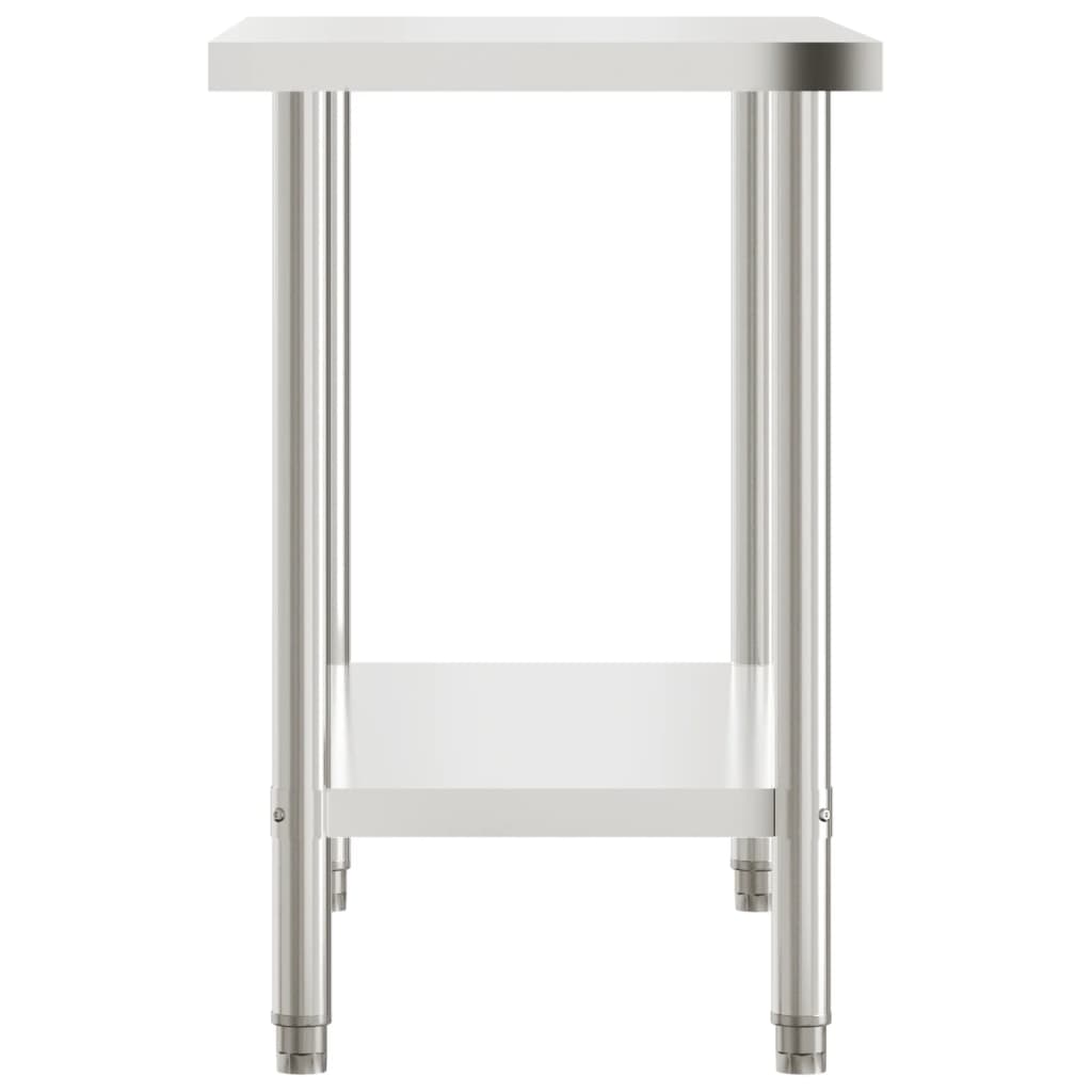 Tavolo da Lavoro da Cucina 110x55x85 cm in Acciaio Inossidabile | homemem39