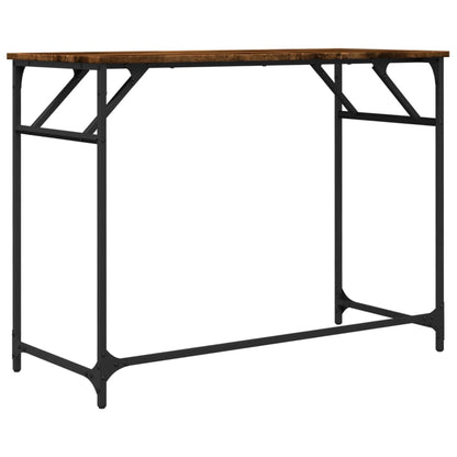 Scrivania Fumo 100x45x76cm Legno e Acciaio Verniciato a Polvere | homemem39