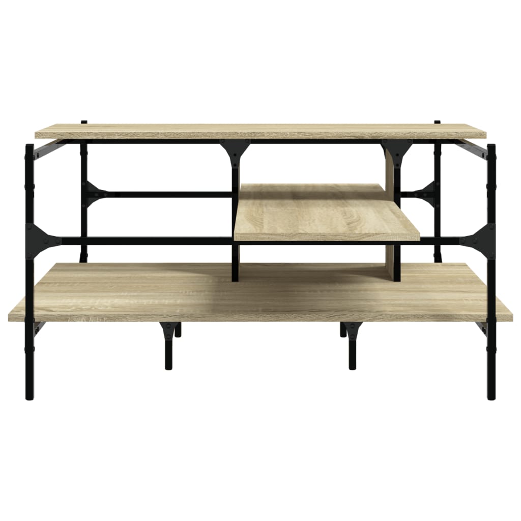 Tavolino Salotto Rovere Sonoma 100x100x48,5cm Legno Multistrato | homemem39