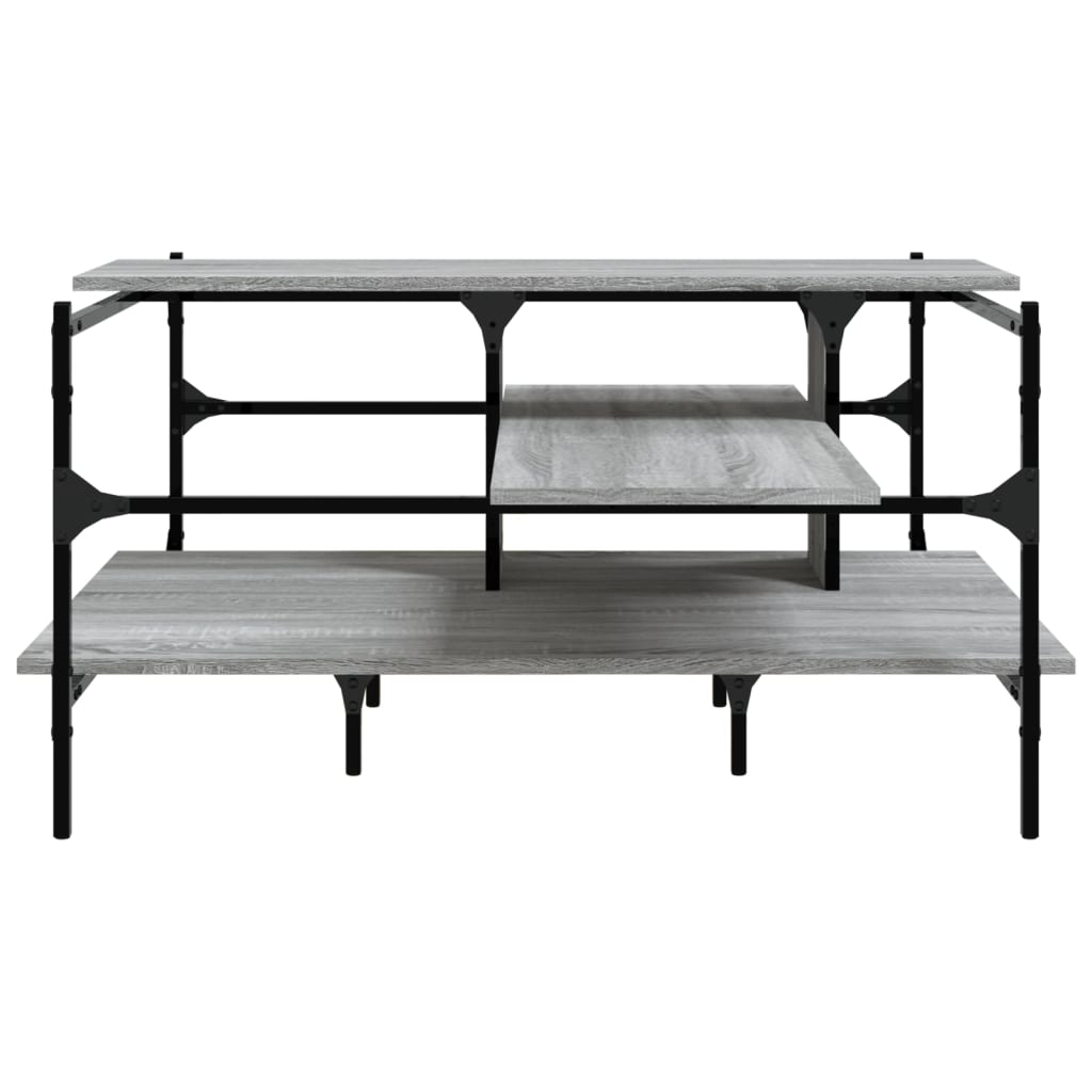 Tavolino Salotto Grigio Sonoma 100x100x48,5cm Legno Multistrato | homemem39