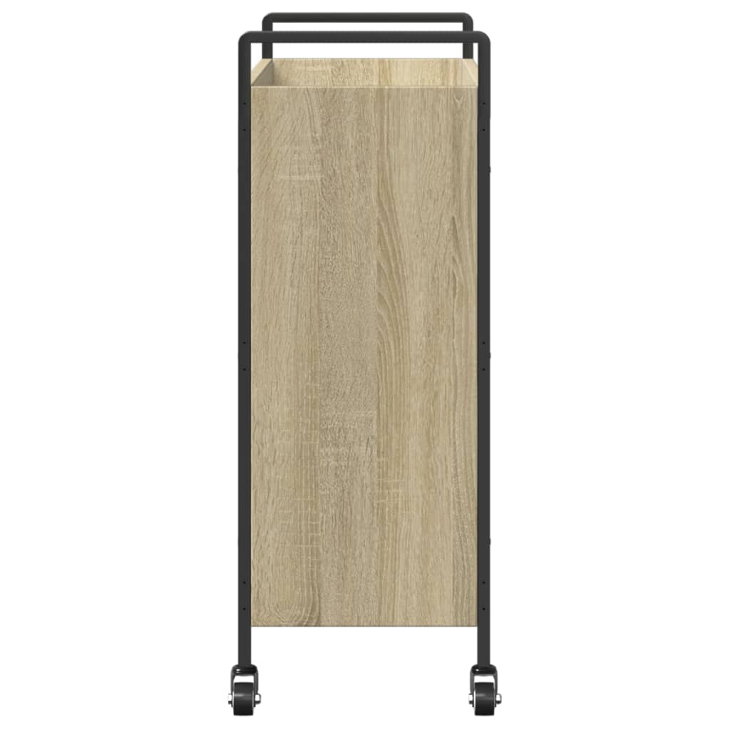 Sonoma Oak Kitchen Trolley 70x30x82 cm Plywood