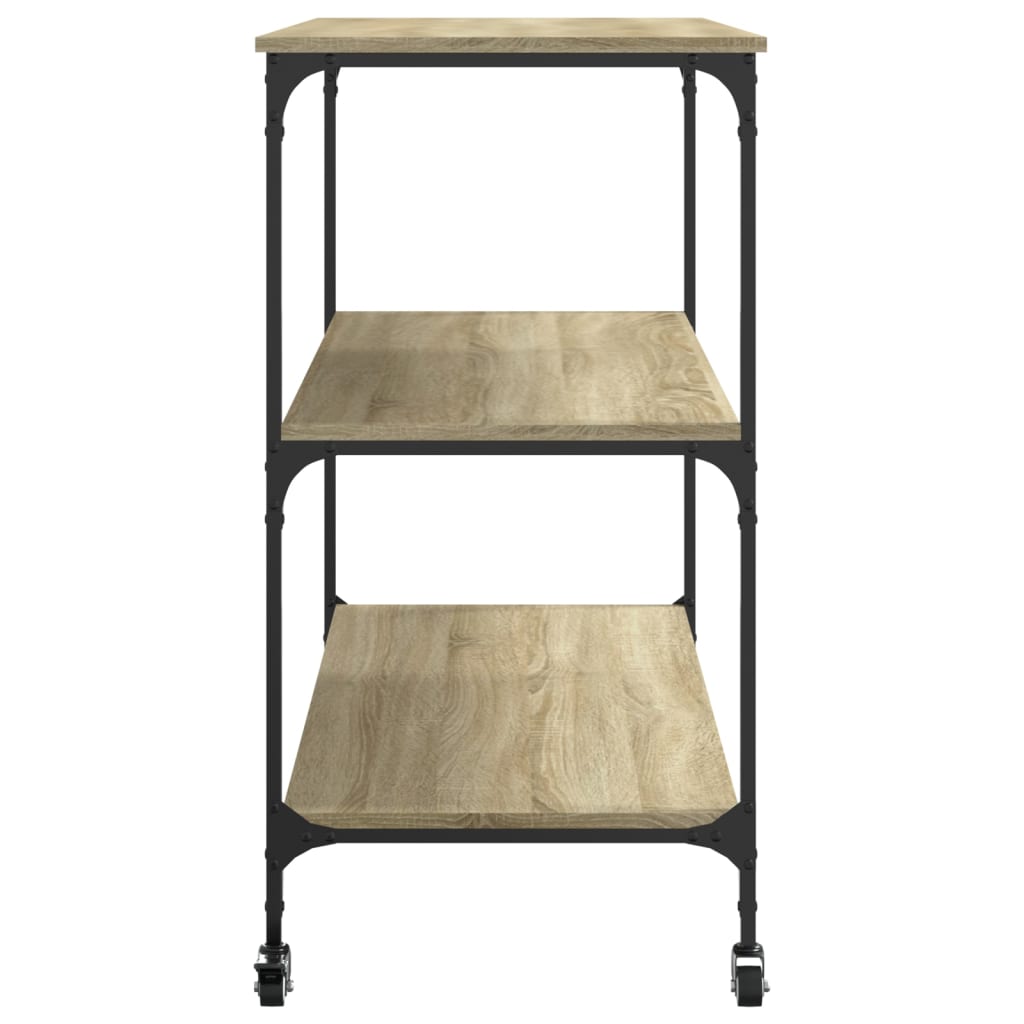 Carrello da Cucina Rovere Sonoma 102x50x95 cm