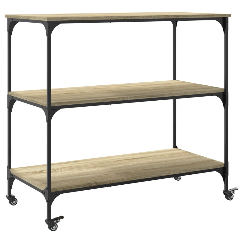 Sonoma Oak Kitchen Trolley 102x50x95 cm