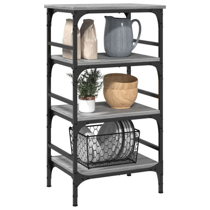 Sonoma Gray Kitchen Trolley 45x35x89.5 cm Plywood