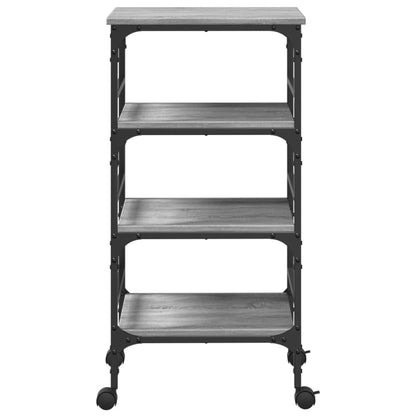 Sonoma Gray Kitchen Trolley 45x35x89.5 cm Plywood