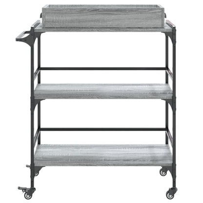 Kitchen Trolley Sonoma Gray 81.5x41x92.5 cm Plywood