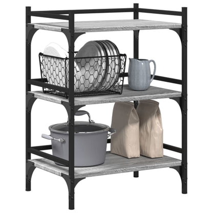 Sonoma Gray Kitchen Trolley 50x35x75.5cm Plywood