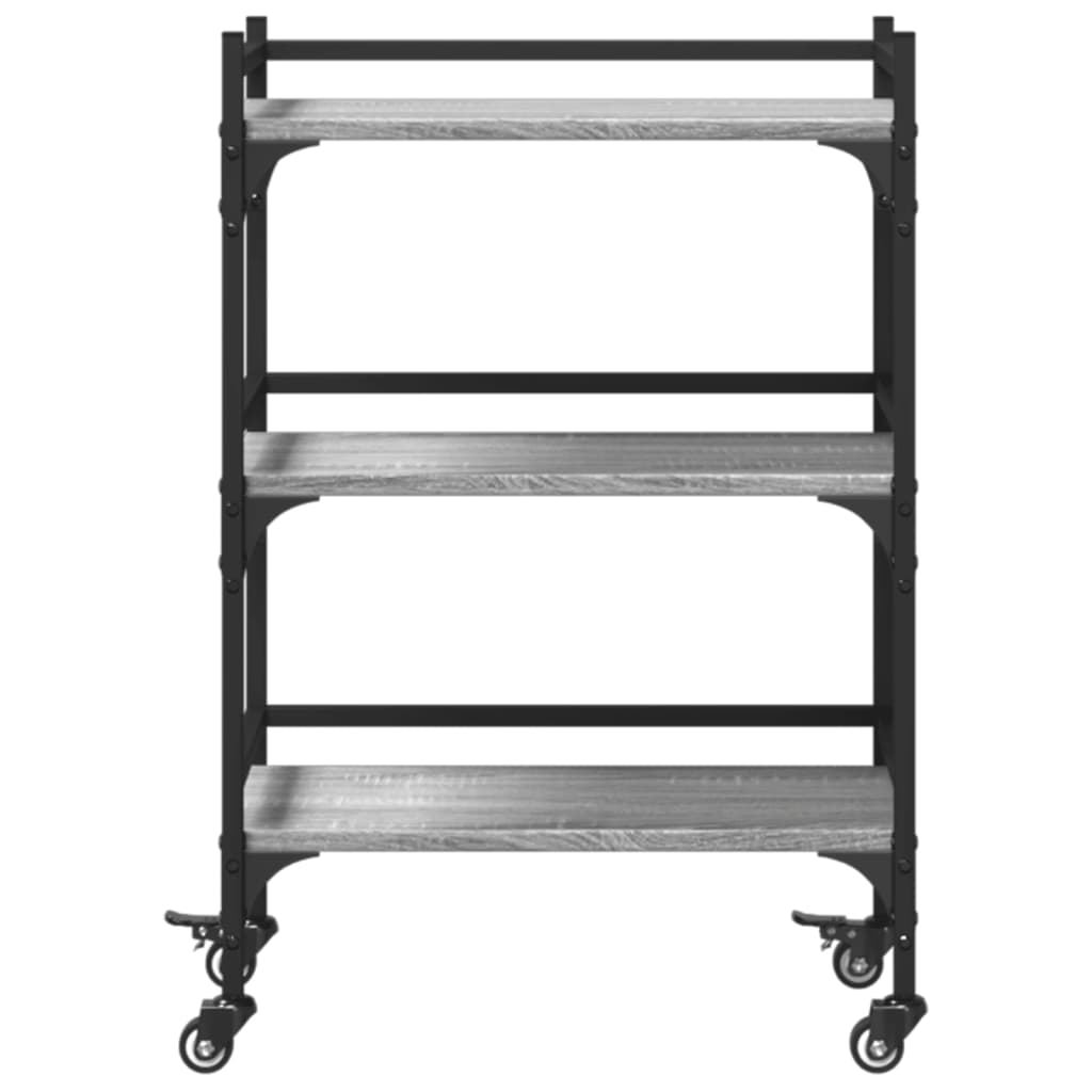 Sonoma Gray Kitchen Trolley 50x35x75.5cm Plywood