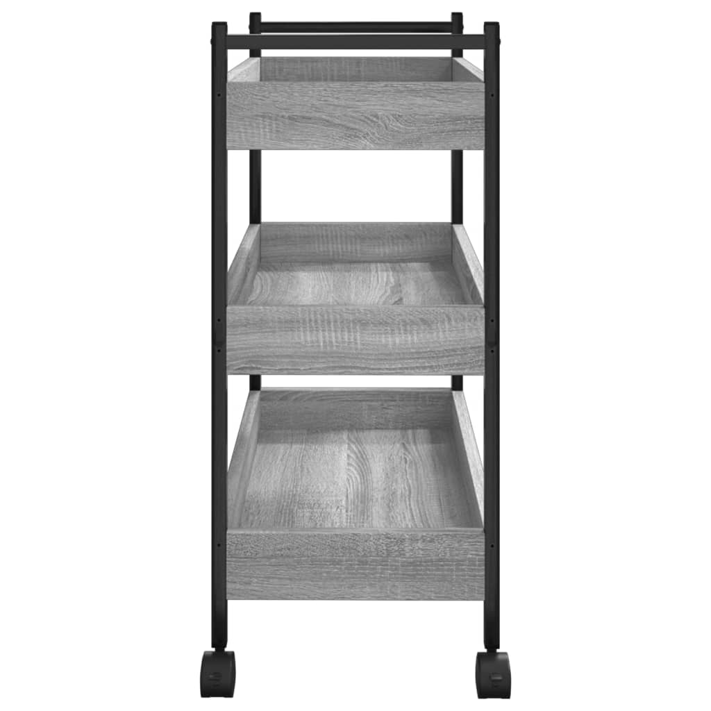 Sonoma Gray Kitchen Trolley 50x30x70 cm Plywood