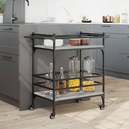 Sonoma Gray Kitchen Trolley 82x40x78.5cm Plywood