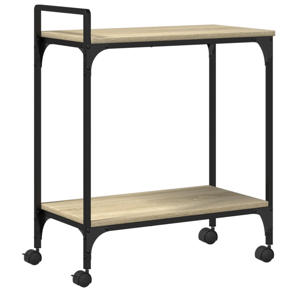 Sonoma Oak Kitchen Trolley 60.5x31x72.5 cm Plywood