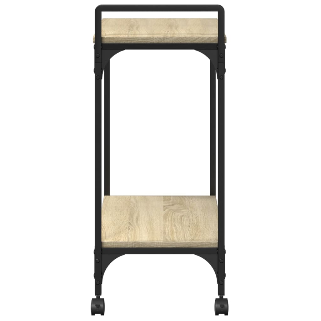 Sonoma Oak Kitchen Trolley 60.5x31x72.5 cm Plywood