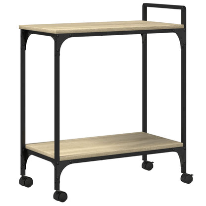 Sonoma Oak Kitchen Trolley 60.5x31x72.5 cm Plywood