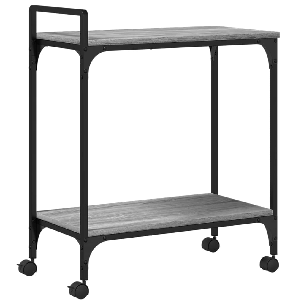 Sonoma Gray Kitchen Trolley 60.5x31x72.5 cm Plywood