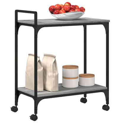 Carrello Cucina Grigio Sonoma 60,5x31x72,5 cm Legno Multistrato