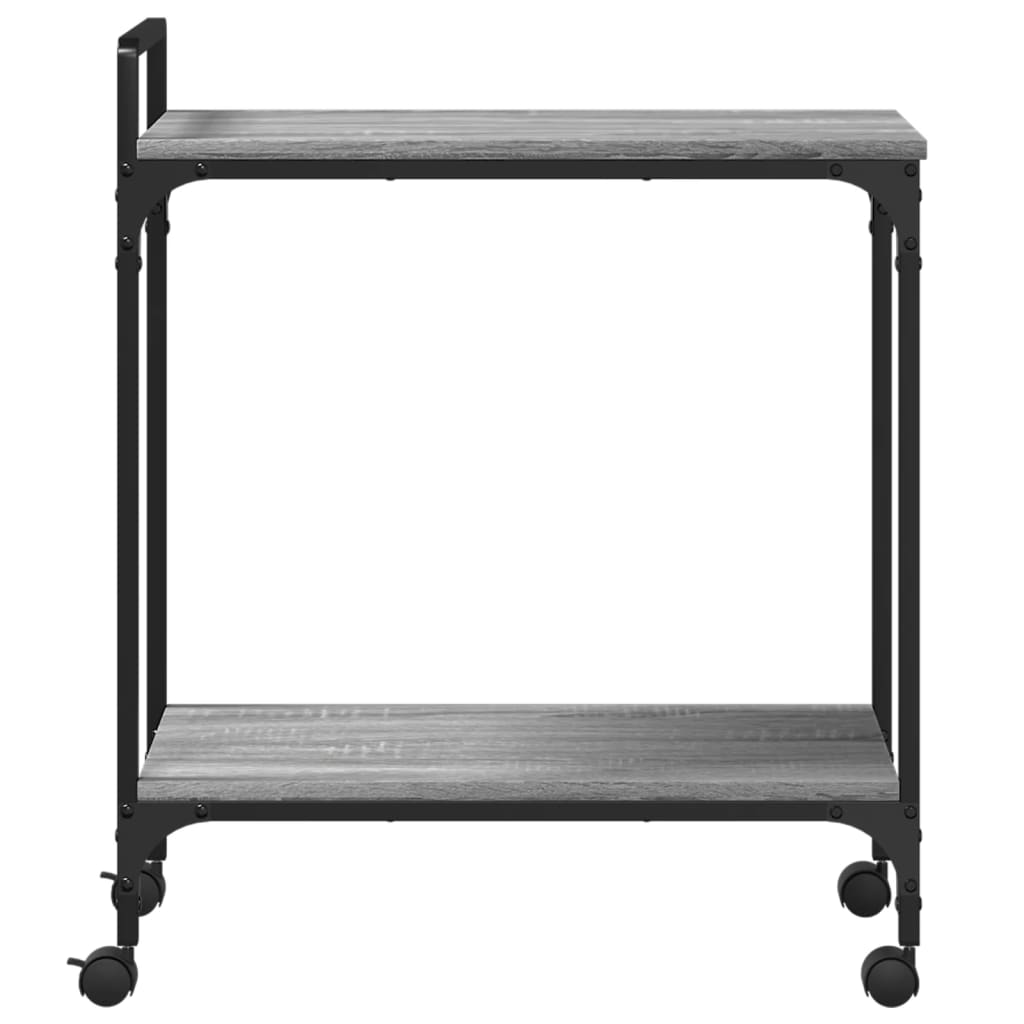 Sonoma Gray Kitchen Trolley 60.5x31x72.5 cm Plywood