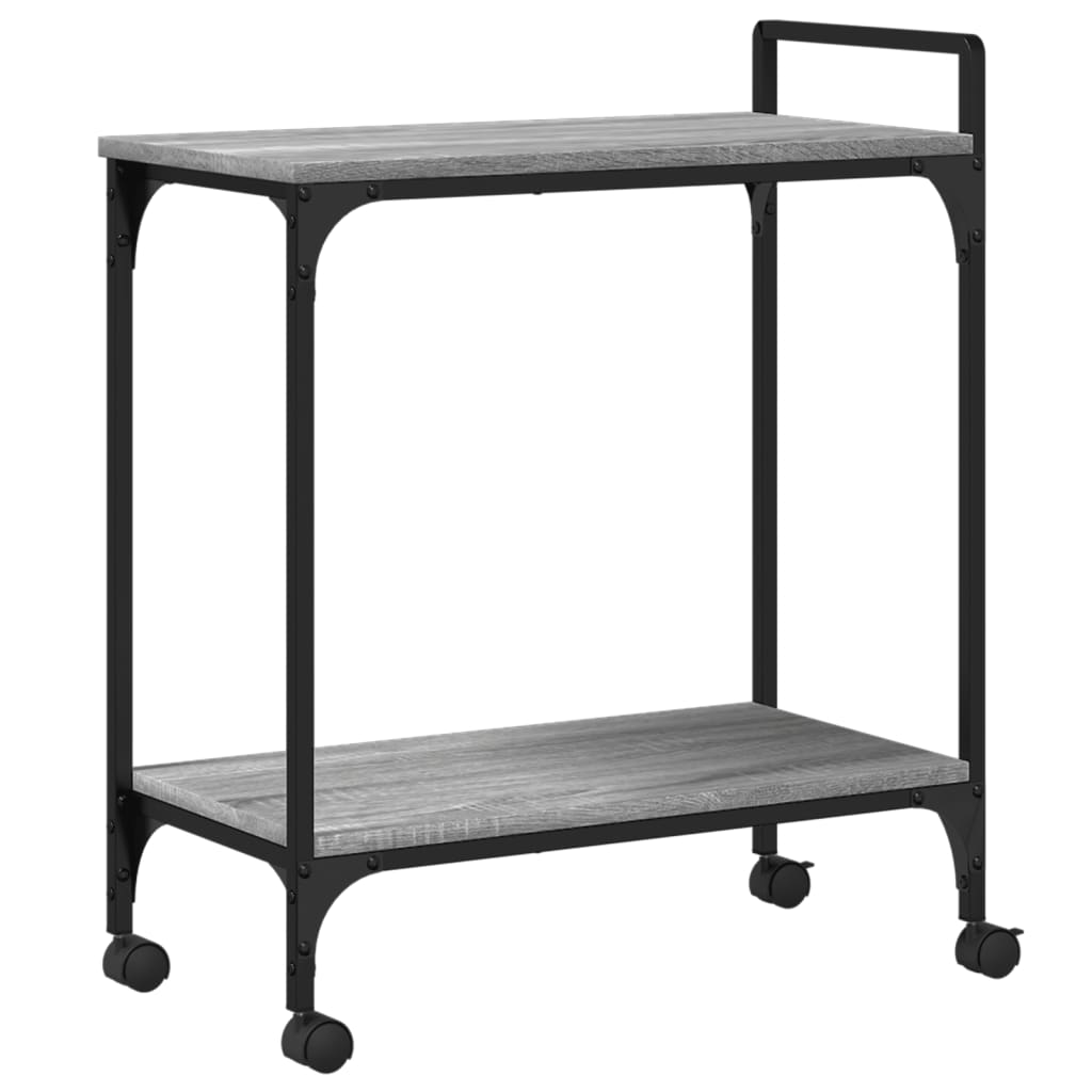 Sonoma Gray Kitchen Trolley 60.5x31x72.5 cm Plywood