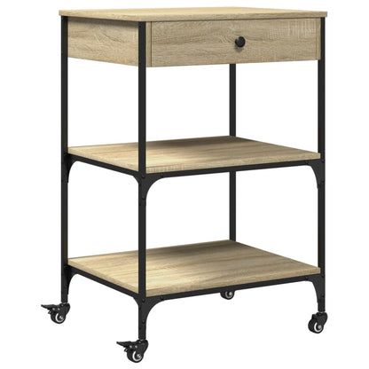 Sonoma Oak Kitchen Trolley 60x48x89.5cm Plywood