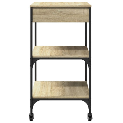 Sonoma Oak Kitchen Trolley 60x48x89.5cm Plywood