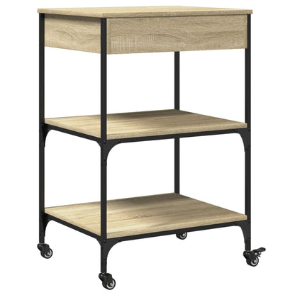 Sonoma Oak Kitchen Trolley 60x48x89.5cm Plywood