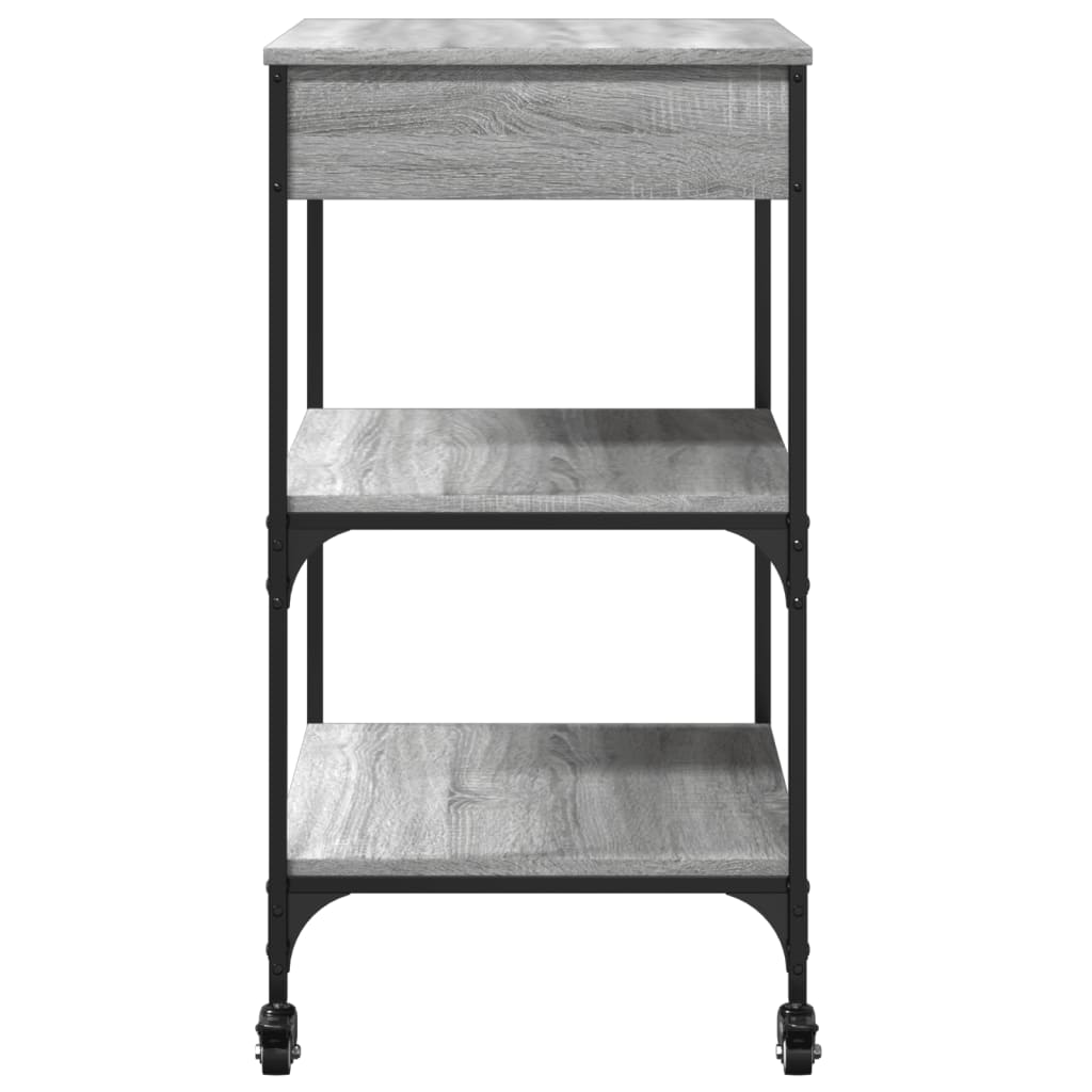 Sonoma Gray Kitchen Trolley 60x48x89.5cm Plywood