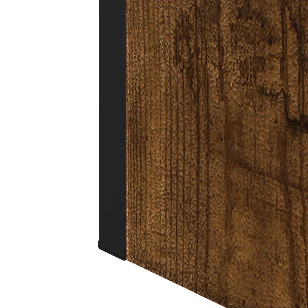 Mobile Bagno Specchio Rovere Fumo 60x16x60 cm Legno Multistrato | homemem39
