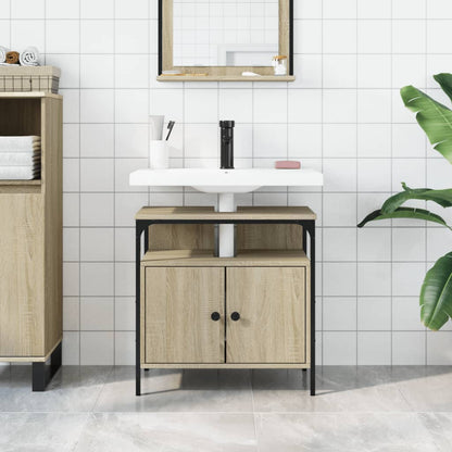 Mobile Lavabo Bagno Rovere Sonoma 60x30x60 cm Legno Multistrato - homemem39