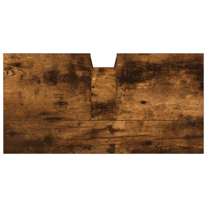 Mobile Lavabo Bagno Rovere Fumo 60x30x60 cm Legno Multistrato - homemem39
