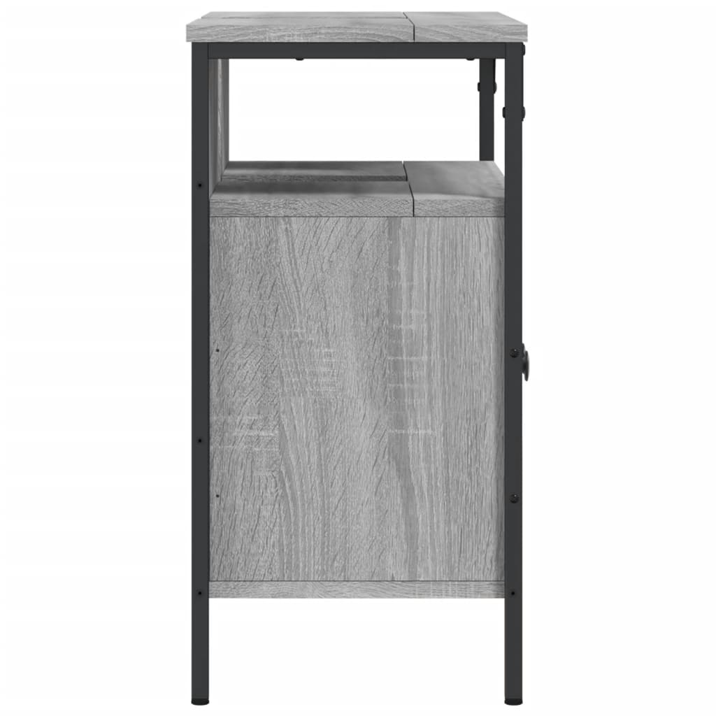 Mobile Lavabo Bagno Grigio Sonoma 60x30x60 cm Legno Multistrato - homemem39