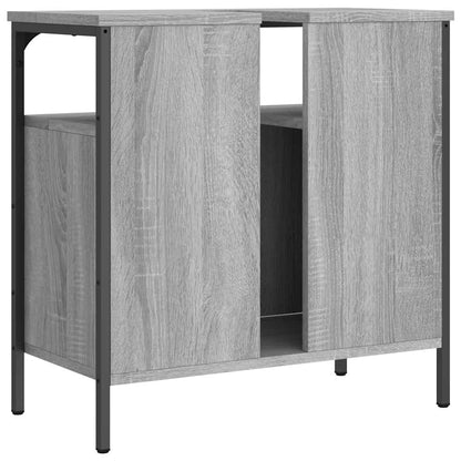 Mobile Lavabo Bagno Grigio Sonoma 60x30x60 cm Legno Multistrato - homemem39