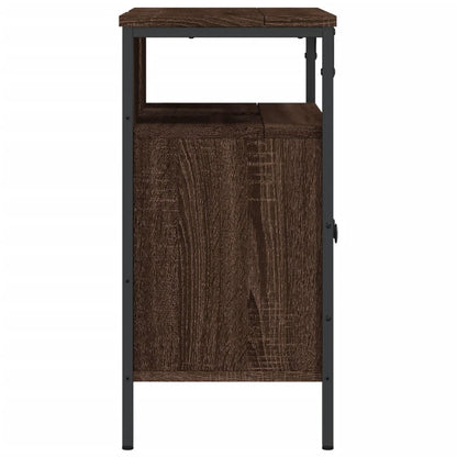 Mobile Lavabo Bagno Rovere Marrone 60x30x60cm Legno Multistrato