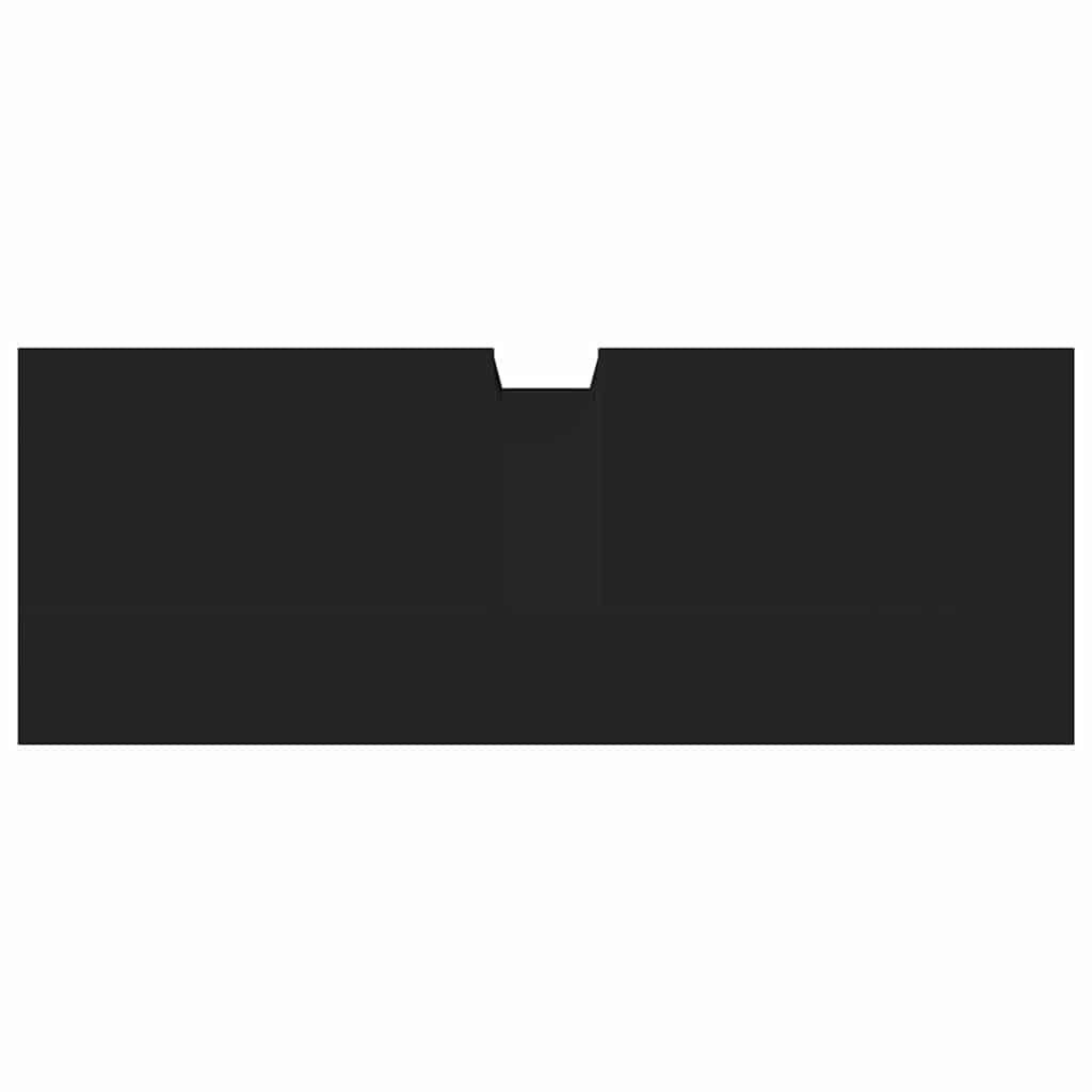 Mobile Lavabo Bagno Nero 80x30x60 cm in Legno Multistrato - homemem39