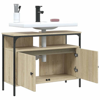 Mobile Lavabo Bagno Rovere Sonoma 80x30x60 cm Legno Multistrato