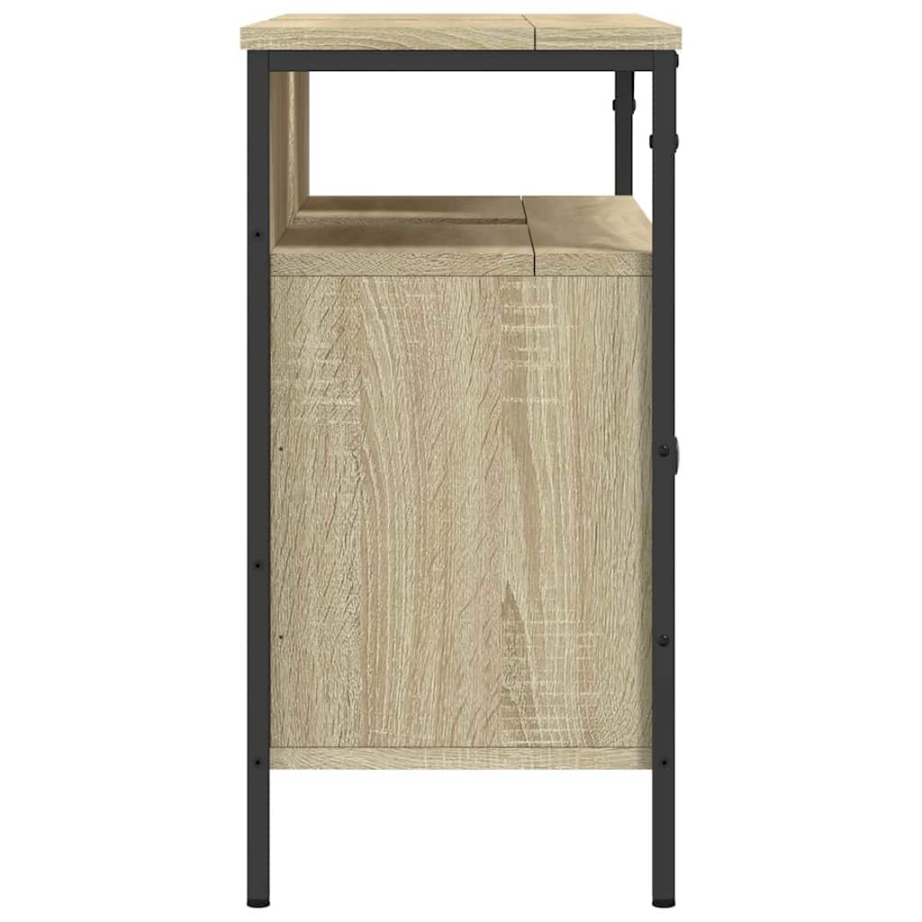 Mobile Lavabo Bagno Rovere Sonoma 80x30x60 cm Legno Multistrato - homemem39