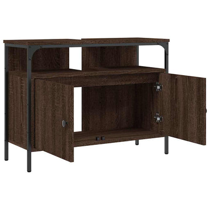 Mobile Lavabo Bagno Rovere Marrone 80x30x60cm Legno Multistrato - homemem39