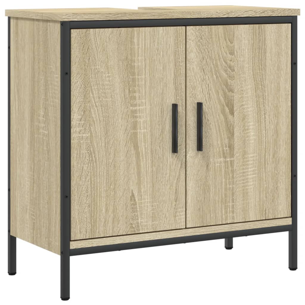 Mobile Lavabo Bagno Rovere Sonoma 60x30x60 cm Legno Multistrato - homemem39