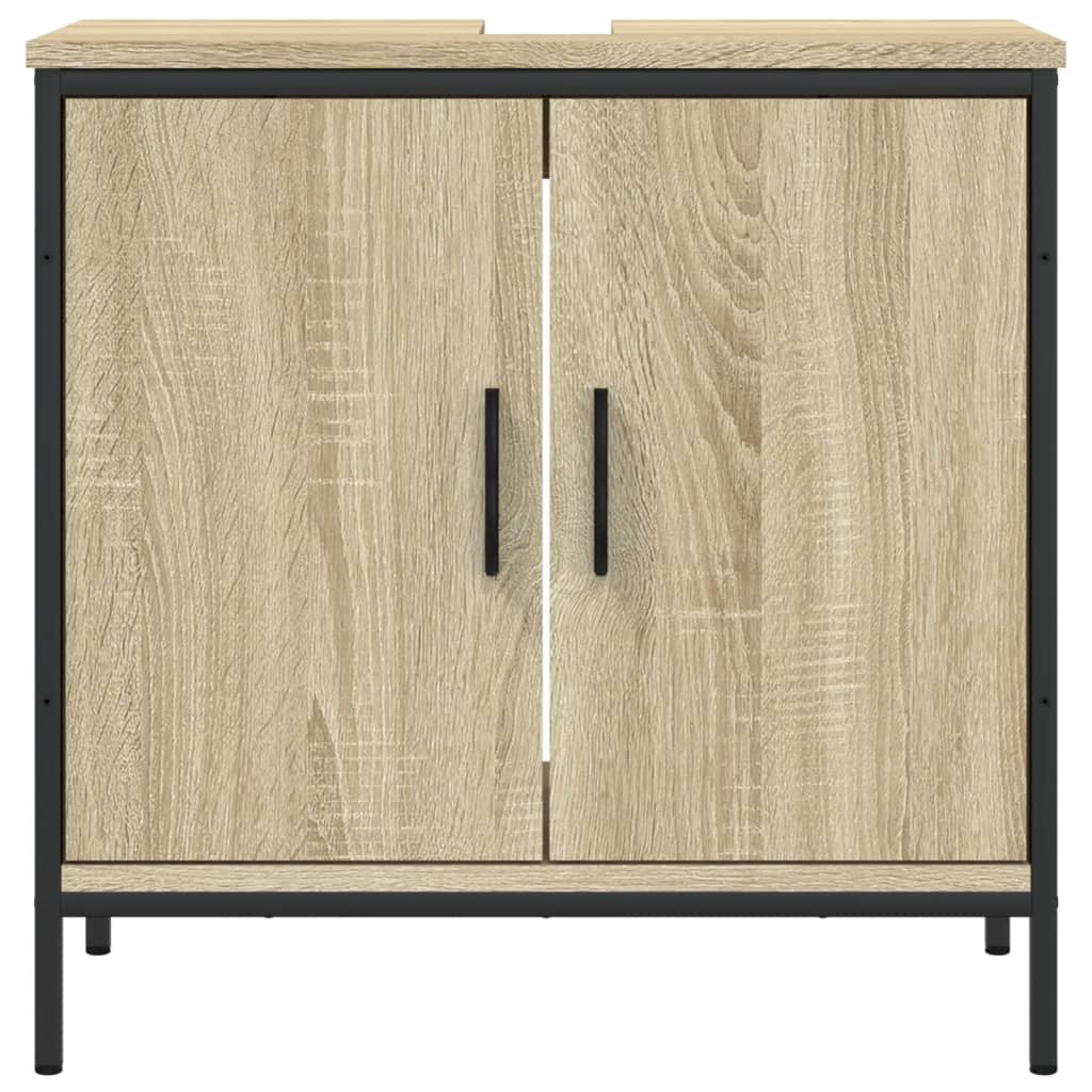 Mobile Lavabo Bagno Rovere Sonoma 60x30x60 cm Legno Multistrato - homemem39