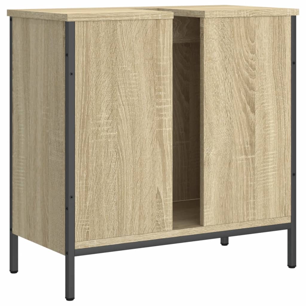 Mobile Lavabo Bagno Rovere Sonoma 60x30x60 cm Legno Multistrato - homemem39