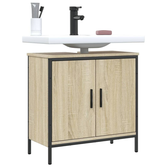 Mobile Lavabo Bagno Rovere Sonoma 60x30x60 cm Legno Multistrato - homemem39