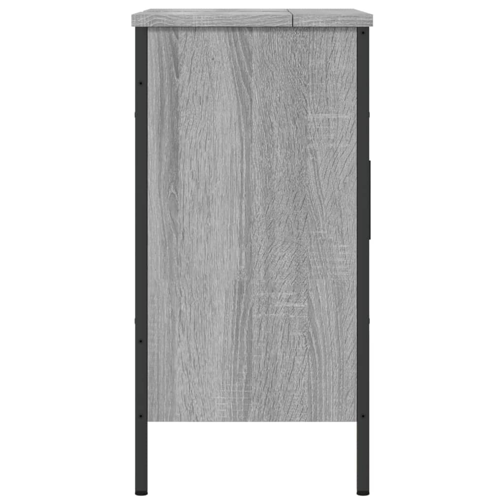 Mobile Lavabo Bagno Grigio Sonoma 60x30x60 cm Legno Multistrato