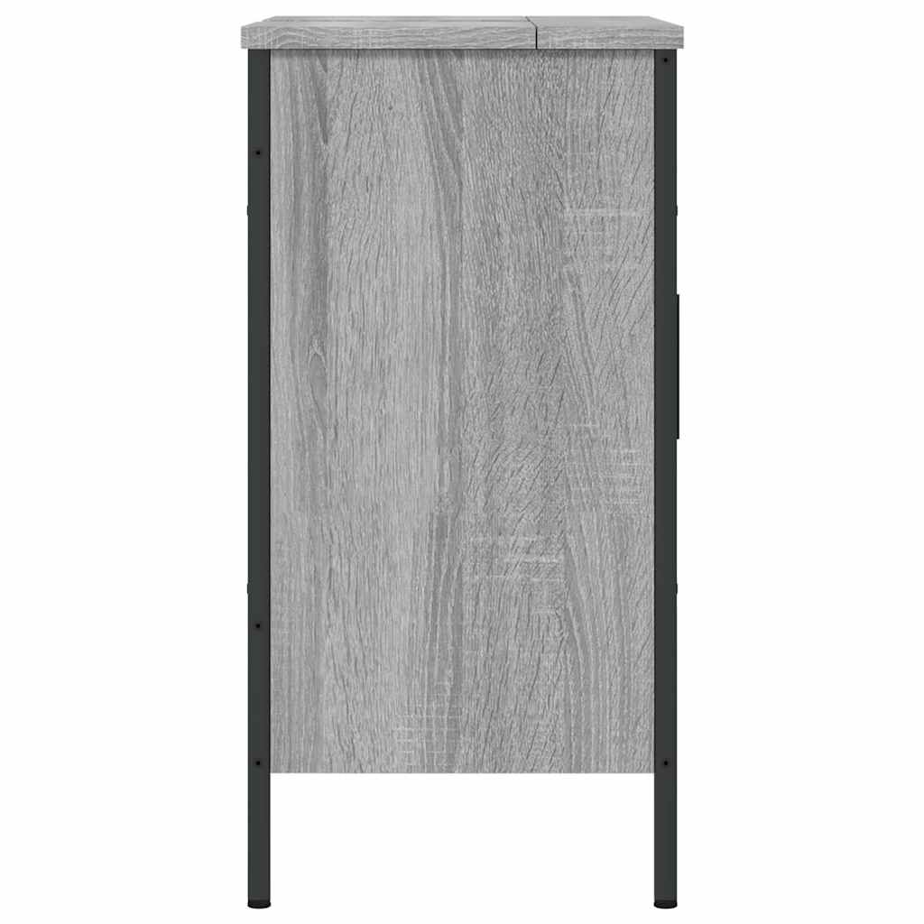 Mobile Lavabo Bagno Grigio Sonoma 60x30x60 cm Legno Multistrato