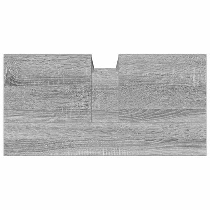 Mobile Lavabo Bagno Grigio Sonoma 60x30x60 cm Legno Multistrato