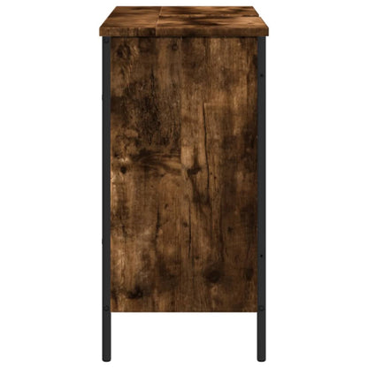 Mobile Lavabo Bagno Rovere Fumo 80x30x60 cm Legno Multistrato - homemem39