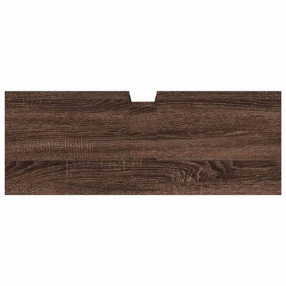 Mobile Lavabo Bagno Rovere Marrone 80x30x60cm Legno Multistrato