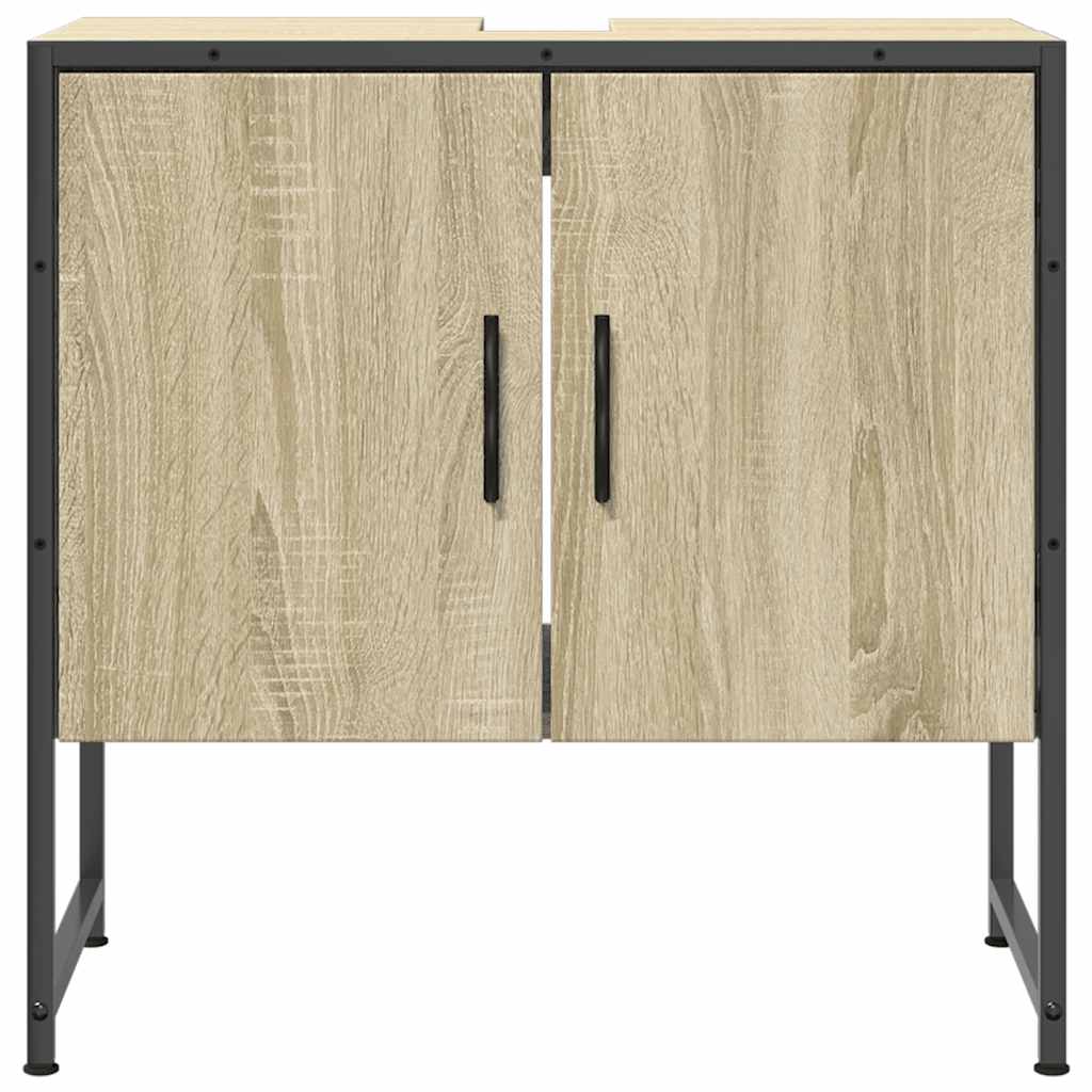 Mobile Lavabo Bagno Rovere Sonoma 60x33x60 cm Legno Multistrato - homemem39