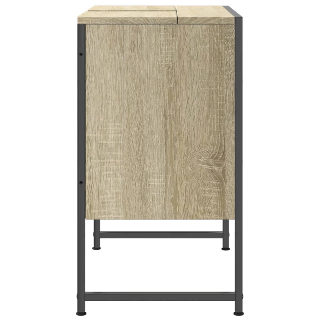 Mobile Lavabo Bagno Rovere Sonoma 60x33x60 cm Legno Multistrato - homemem39